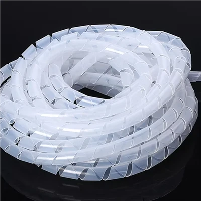 PTFE Spiral Cut Wrap Tubing Expandable Teflon Cable & Hose Protection Sleeve